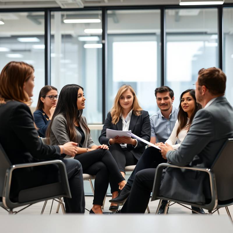 Course thumbnail: Professionals participating in a structured interview training session.